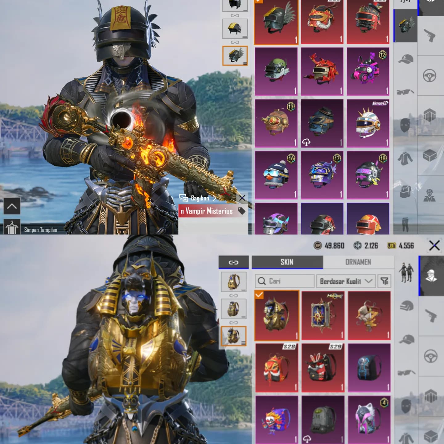 X Suit Anukhra Level 2 & M4 Crimson Kill Mess & Ransel Pharaoh  - 3