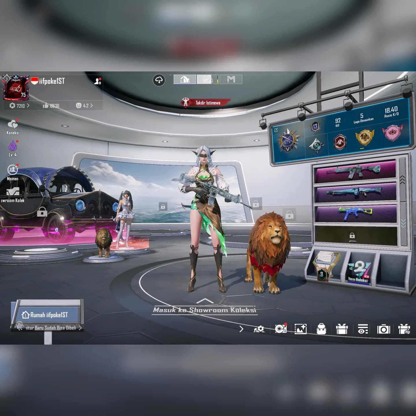 X Suit Fiore + M416 Glacier Kill Mess + Penutup Mata Blind Noble + Helm Vampir  - 1