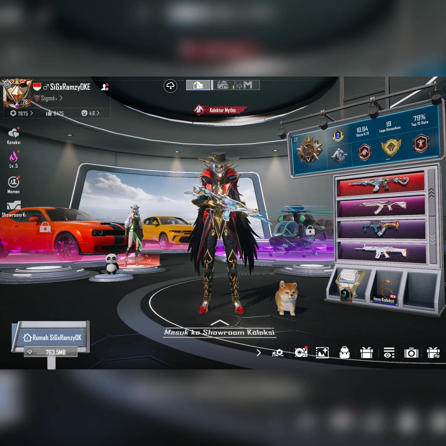  X Suit Jester Bintang 4 Kill Mess + M4 Tidal Lv 7 + Sport Car 