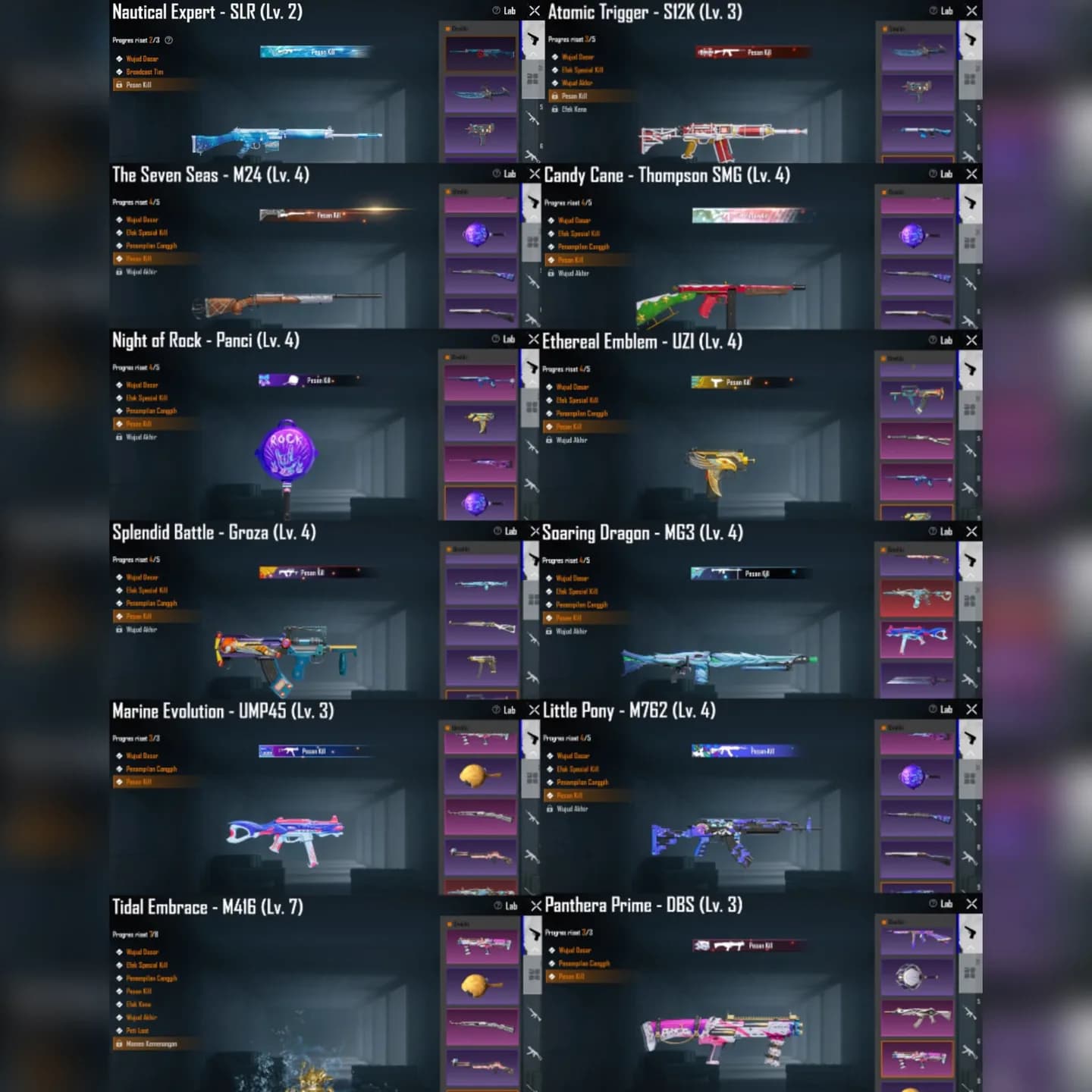  X Suit Jester Bintang 4 Kill Mess + M4 Tidal Lv 7 + Sport Car  - 5