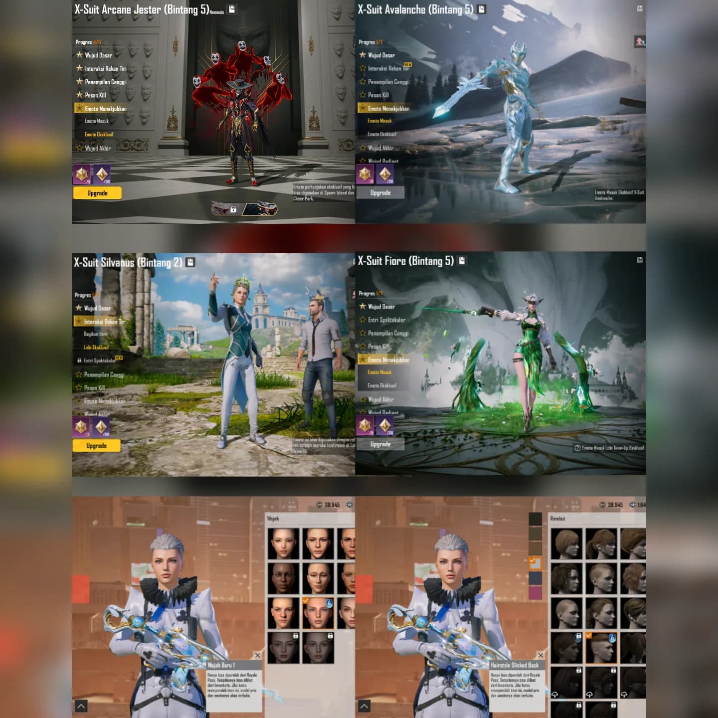  X Suit Jester Bintang 4 Kill Mess + M4 Tidal Lv 7 + Sport Car  - 7
