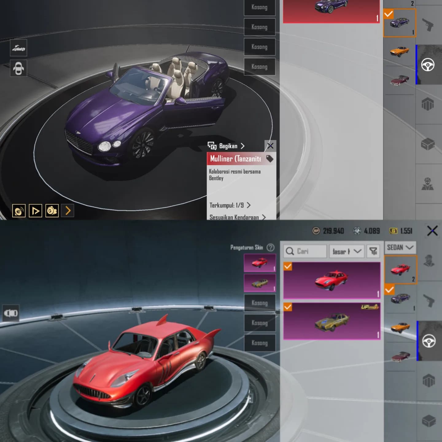  X Suit Marmories & Set Gilt & M4 Gc Lv6 & Sport Car Bentley - 7
