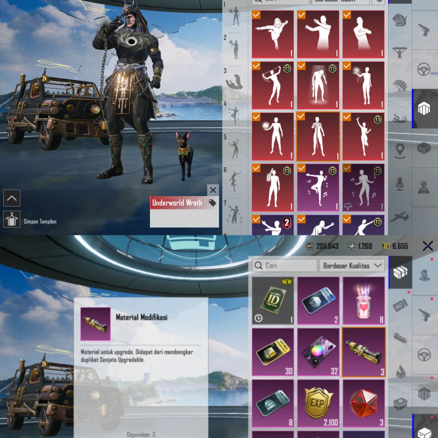 X Suit Pharaoh Level 1 & X Suit Anukhra Level 1 & M4 The Fool Level 5 - 9