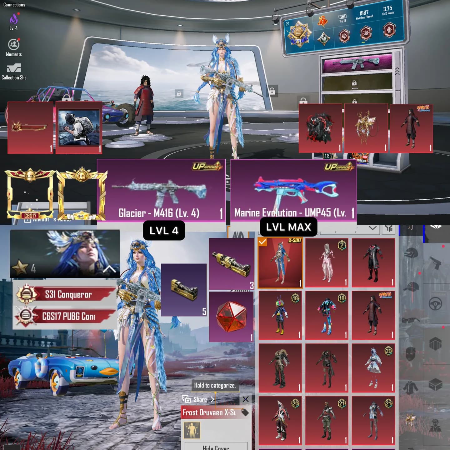 Xsuit Lvl 4 Kilmes + M4 Gc Lvl 4 + 2x Conqu + Rp Max